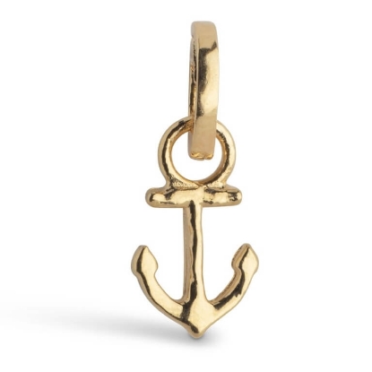 Billede af ENAMEL Copenhagen Charm - Steady Anchor forgyldt sølv