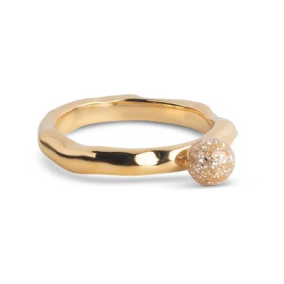 Billede af ENAMEL Copenhagen Ariel Sparkle ring forgyldt sølv (str. 52-59)