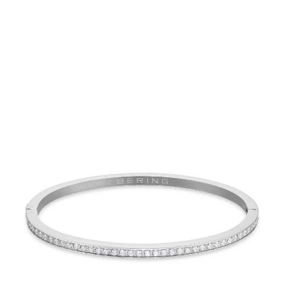Billede af Bering Arctic Symphony armring stål m. cz (170-190mm)