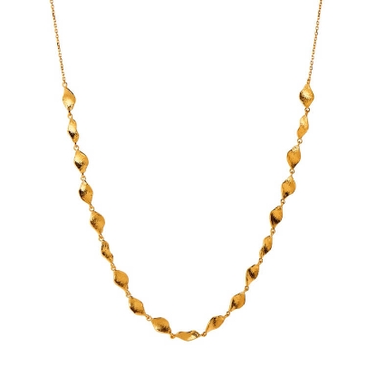 Billede af STINE A Petit Ile De L'Amour halskæde forgyldt sølv (36 + 5 cm)