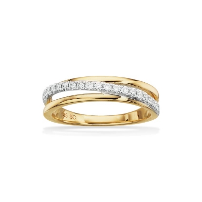 Billede af Ring 0,19 H-W/SI rd/hv14 kt