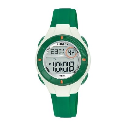 Billede af Lorus Kids børneur digital plastik grøn silikone 10bar 31mm