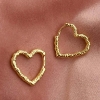 Billede af Aqua Dulce Love Me Heart øreringe forgyldt sølv