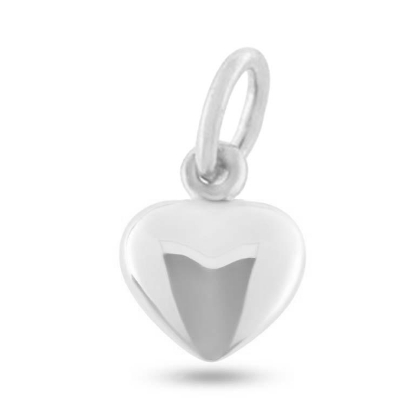 Billede af Vedhæng hjerte, massivt, ovalt øsken, 925s.