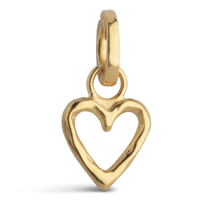 Billede af ENAMEL Copenhagen Charm - Organic Heart forgyldt sølv