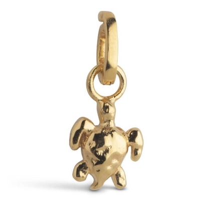 Billede af ENAMEL Copenhagen Charm - Calm Turtle forgyldt sølv