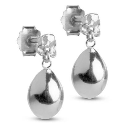 Billede af ENAMEL Copenhagen Poe øreringe sølv