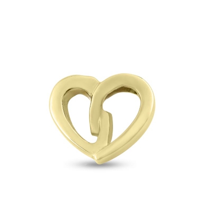 Billede af Vedhæng hjerte, åbent massivt, hj. 12,8 mm. 