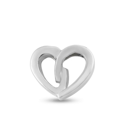 Billede af Vedhæng hjerte, åbent massivt, hj. 12,8 mm. 14 kt. hvg.