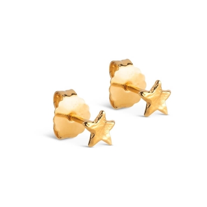 Billede af ENAMEL Copenhagen Star Energy øreringe forgyldt sølv