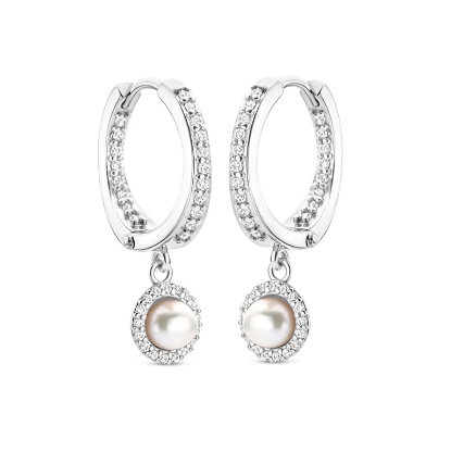 Billede af Spirit Icons Euphoria øreringe sølv m. cz + fvp