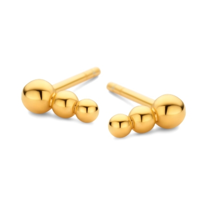 Billede af Spirit Icons Regitze øreringe forgyldt sølv