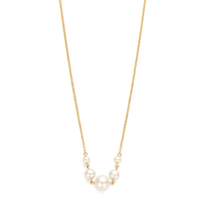 Billede af Spirit Icons Confetti Pearl halskæde forgyldt sølv m. fvp (42-45 cm)