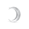 Billede af Jane Kønig Massive Half Moon Stud ørering sølv (1 stk) - Venstre