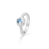 Billede af Studio Z "Wild Cliff" ring sølv m. blå cz (str. 58)