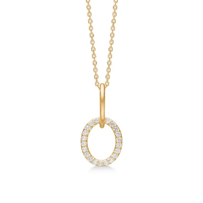 Billede af Mads Z "Viola" vedhæng 8 kt. guld m. cz (eksl. kæde)