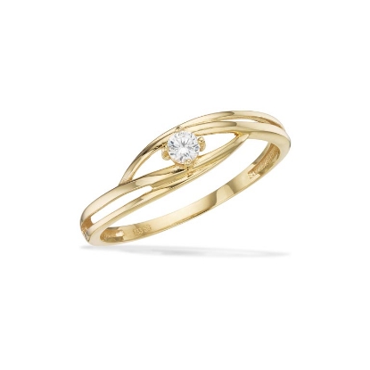 Billede af Ring cubic zir. 8 kt.