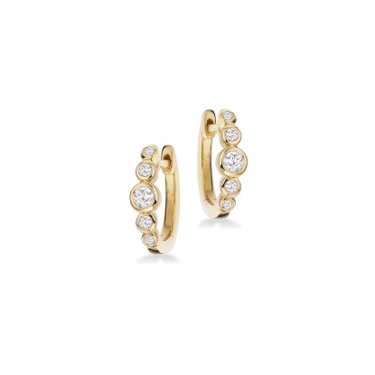 Billede af Clip-creoler  0,19 H-W/SI 14 kt.