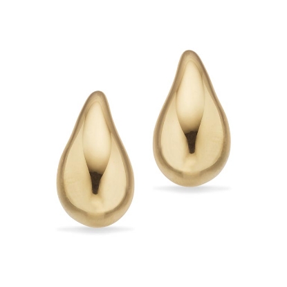 Billede af Øreringe 11x20 mm dråbe sølv fg.