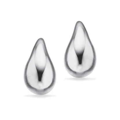 Billede af Øreringe 11x20 mm dråbe sølv rh.