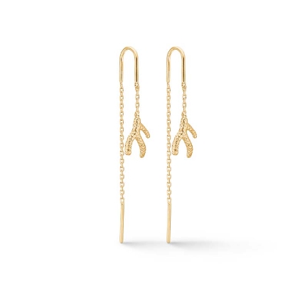 Billede af Studio Z "Reef Essence" øreringe forgyldt sølv