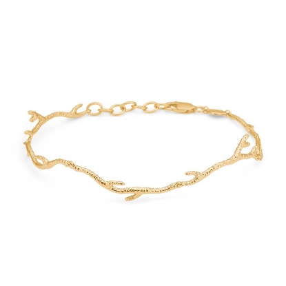 Billede af Studio Z "Reef Essence" armbånd forgyldt sølv (16,5+2,5 cm)
