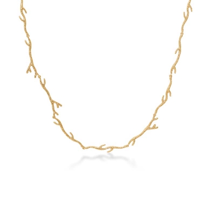 Billede af Studio Z "Reef Essence" halskæde forgyldt sølv (40-45 cm)