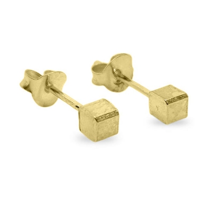 Billede af Classic by Pind ørestik firkant sølv forgyldt