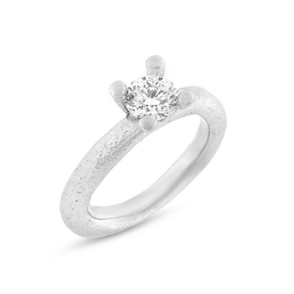 Billede af Ring 4 grab. fatning, zirk. 6,0 mm. 925s.