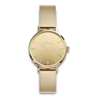 Billede af Daniel Wellington Petite Mirror dameur stål gulddoublé 28mm 3bar