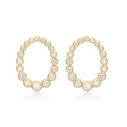 Billede af Mads Z "Aurora's Kiss" øreringe 14 kt. guld m. 0,50 ct. W/SI brillanter