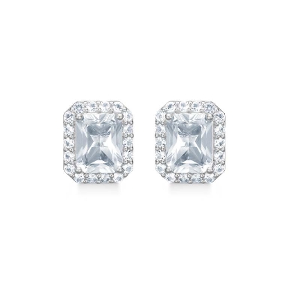 Billede af Mads Z "Celestial by Medina" øreringe sølv m. hvid topas