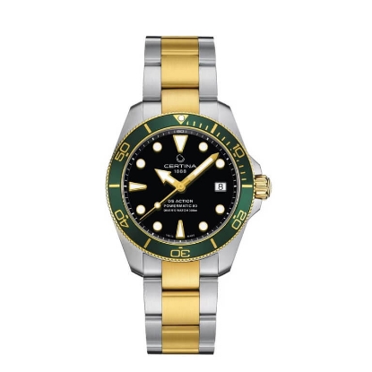 Billede af Certina DS Action Diver Powermatic bicolor 300m safirglas 38mm