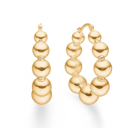 Billede af Mads Z "Biggest Ball" øreringe 14 kt. guld