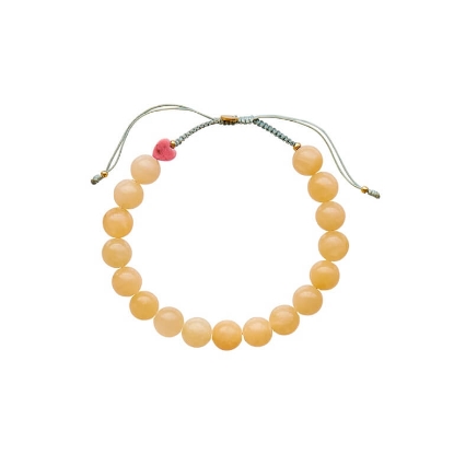 Billede af STINE A armbånd Cherrie Bon Bon - Honey forgyldt sølv (17-25 cm)