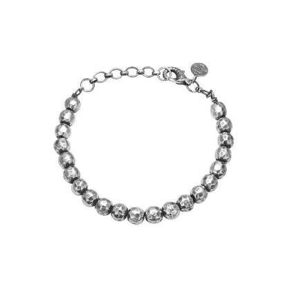 Billede af By Birdie Buddha Buds armbånd sølv (18,5-21,5 cm)