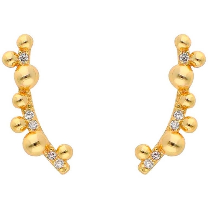 Billede af Nuni Copenhagen Philadelphia Gold øreringe forgyldt sølv