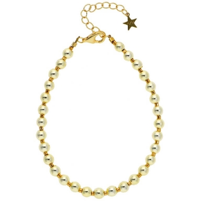 Billede af Nuni Copenhagen Maxine armbånd forgyldt sølv (16+3 cm)