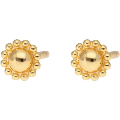 Billede af Nuni Copenhagen Ramona øreringe forgyldt sølv