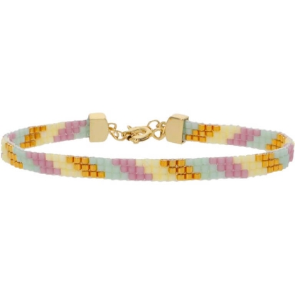 Billede af Nuni Copenhagen Lisa Pastel Dream armbånd forgyldt sølv m. perler (16+3 cm)