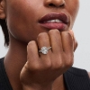 Billede af Pandora Oval Funklende Halo Statement ring sølv m. cz (str. 54)