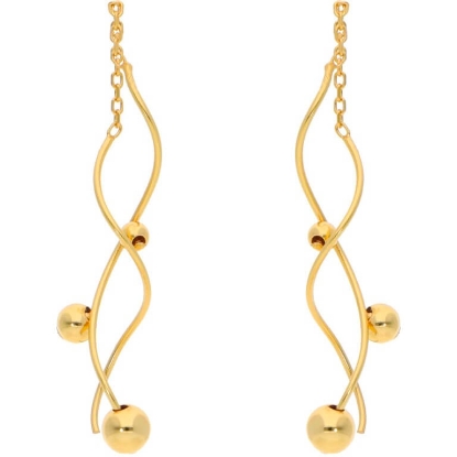 Billede af Nuni Copenhagen Angelina Small Gold øreringe forgyldt sølv