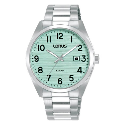 Billede af Lorus Classic dameur stål turkis skive 10bar 39mm