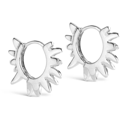 Billede af ENAMEL Copenhagen Sunshine Leaves øreringe sølv