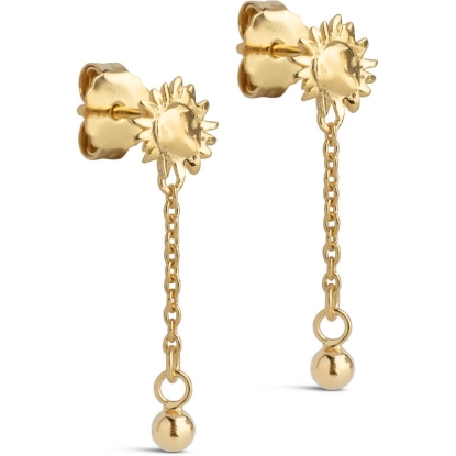 Billede af ENAMEL Copenhagen Sunshine Drop øreringe forgyldt sølv