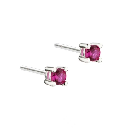 Billede af Aqua Dulce Big Kaya Pink øreringe sølv m. cz