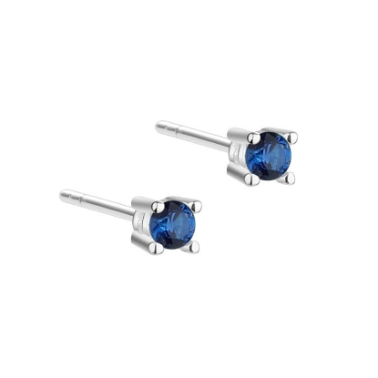 Billede af Aqua Dulce Big Kaya Blue øreringe sølv m. cz