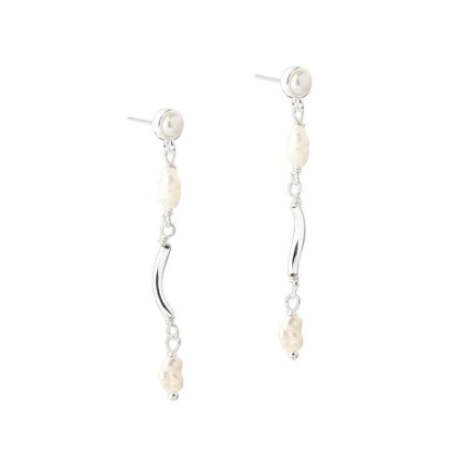 Billede af Aqua Dulce Alura øreringe sølv m. fvp