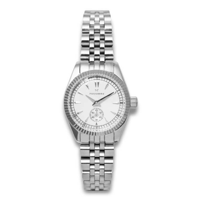 Billede af Mockberg Royal Silver dameur stål safirglas 28mm 10bar