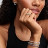 Billede af Pandora Funklende Lyseblåt Tennisarmbånd sølv m. cz (18 cm)